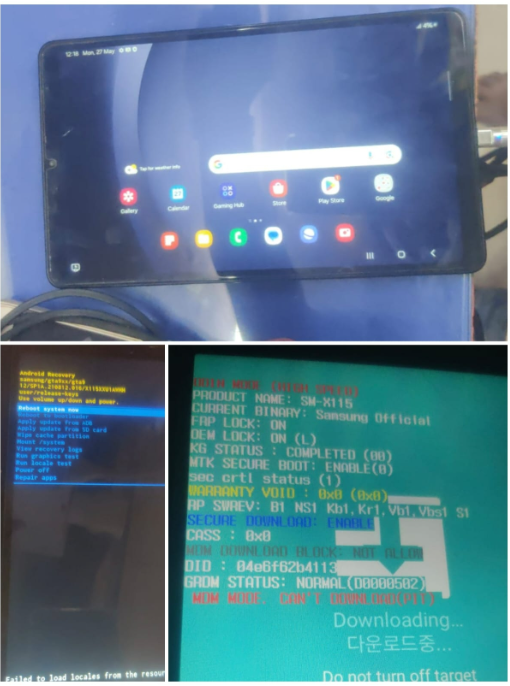 Samsung Galaxy Tab A9 X115XXU4BXKZ Android 14) GORMENT TO NORMAL FILE 