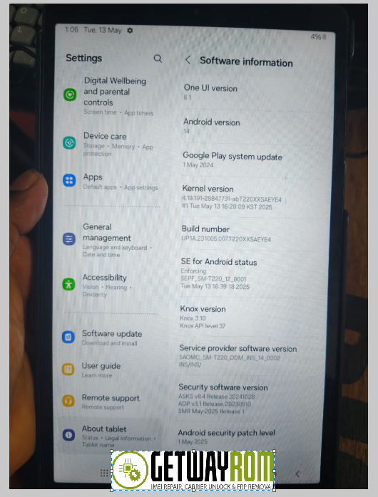 SAMSUNG A7 LITE T220 READ DUMP (SA) (T220XXSAEYE4) DEAD BOOT Repair FILE 100% Tested