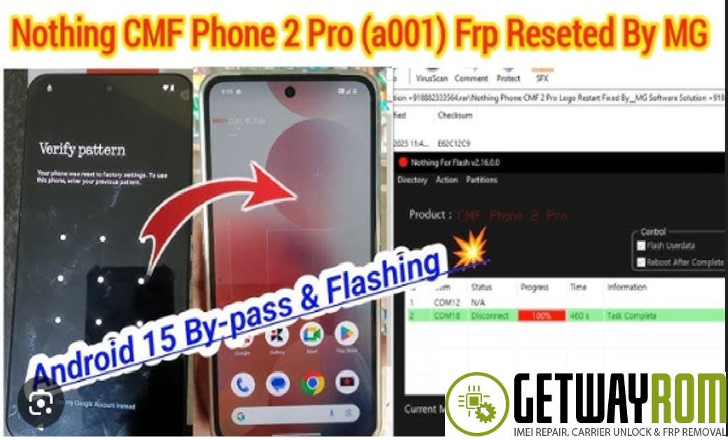 Nothing Phone CMF 2 PRO Lock + FRP Remove Dead Fix Flash File 100% Tested File