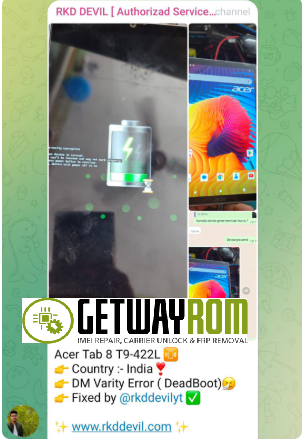  Acer One 8 T9-422L Logo Stuck, Dm Varity Error Fix Flash File.