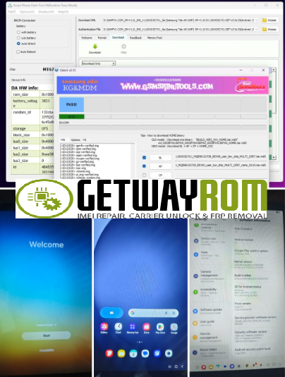 Samsung Tab A9 (WiFi) SM-X110 X110XXS5CYG1 BIT-U5 & S5(Android 15) DEAD BOOT RIPER AND GOVT TO NORMAL File By www.GetwayROM.com