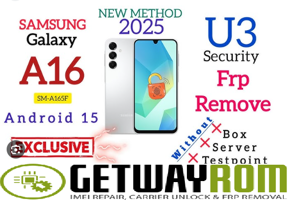 Samsung Galaxy A16 SM-A166B BIT U3 FRP RESET FILE ANDROID 15 SUPPORT 100% tested By Nanu