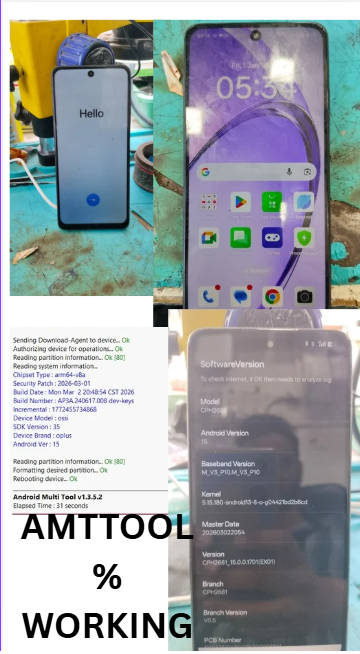 OPPO A3x CPH2681 Frp Remove No need test point 