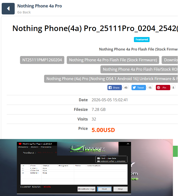 Nothing Phone(4a) Pro_25111Pro_0204_2542 100% Working Frp Remove