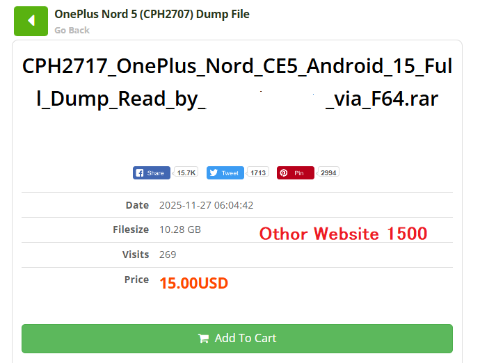 CPH2717 CPH2717IN  OnePlus Nord CE 5 CPH2717_15.0.2.602(EX01) Full_Dump Via_FLASH64.rar